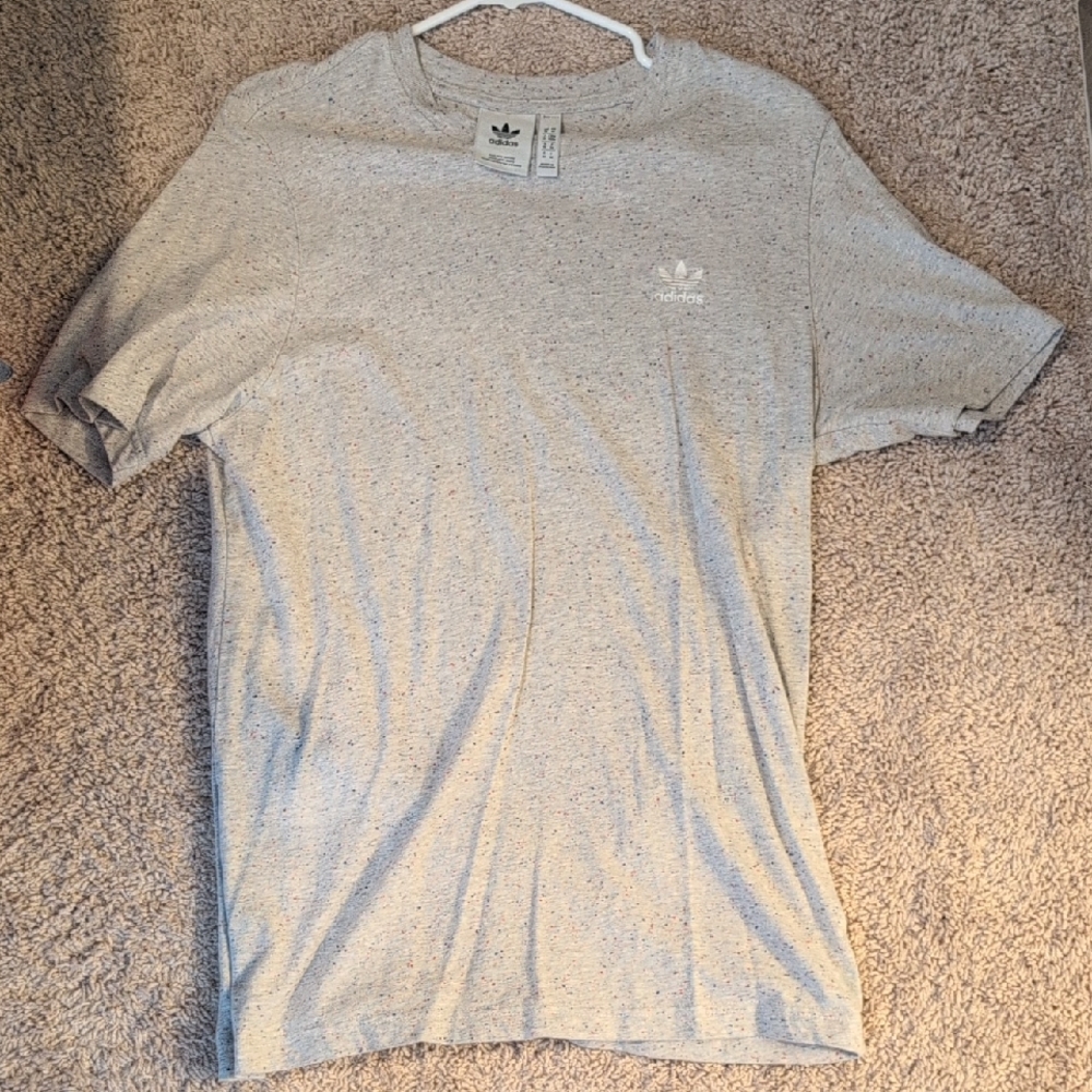 Adidas Gray Short Sleeve Tee Classic Comfort